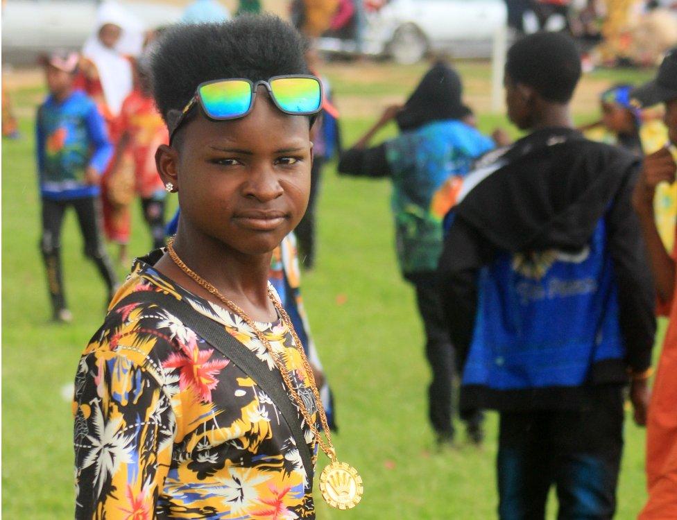A Fulani boy with a punk hairdo