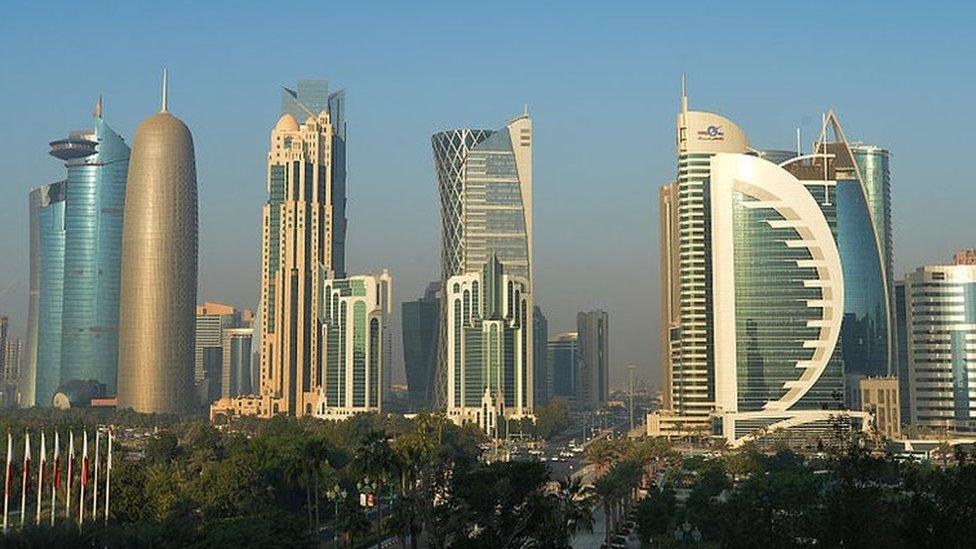 The Doha skyline