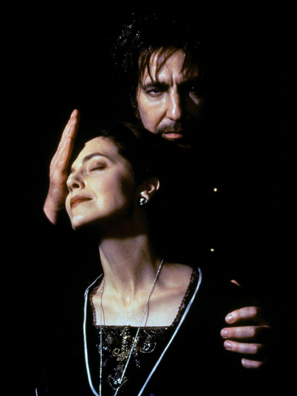 Greta Scacchi and Alan Rickman in Rasputin, 1996