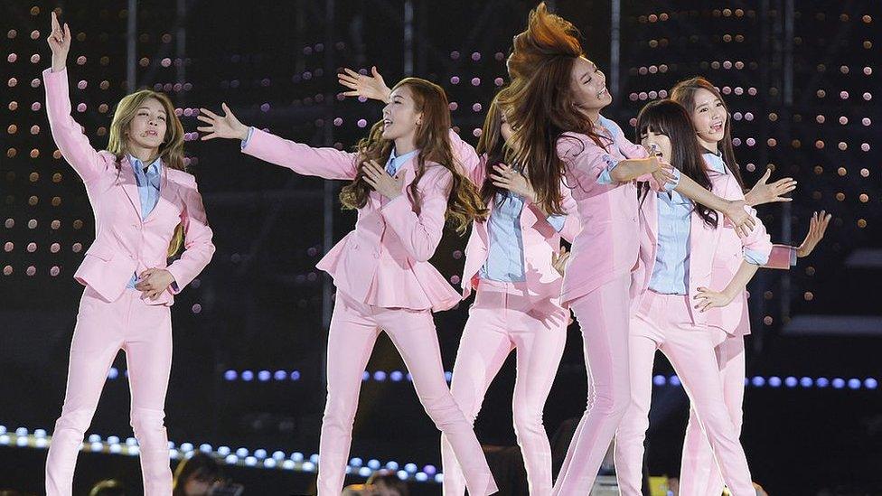 South Korean pop group Girls Generation perform on stage during the 20th Dream Concert on 7 June 2014 in Seoul, South Korea.