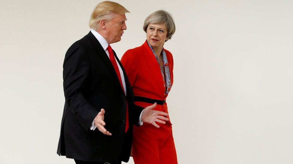 Donald Trump and Theresa May