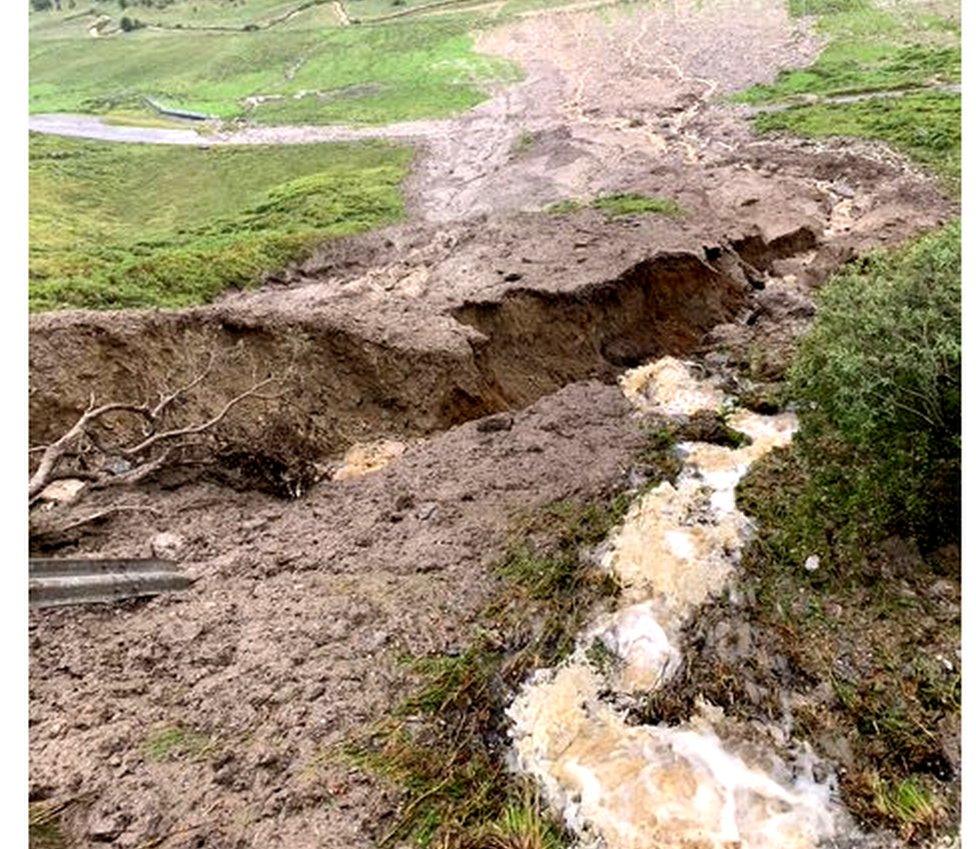 The A83 and the OMR have been impacted by the landslips