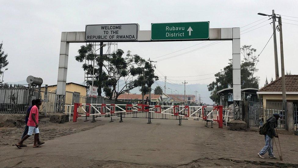 DR Congo's border with Rwanda