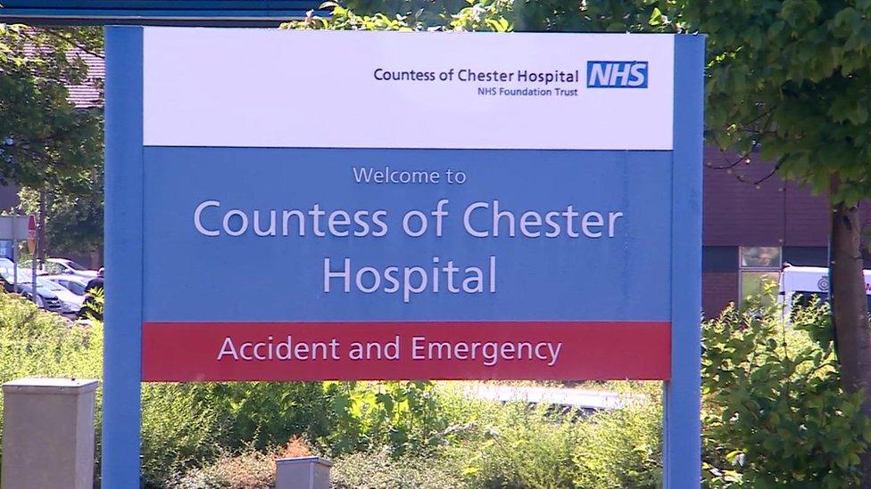 Sign for the Countess of Chester Hospital