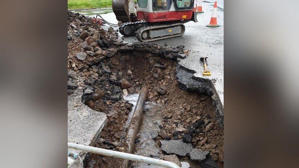 Road collapse