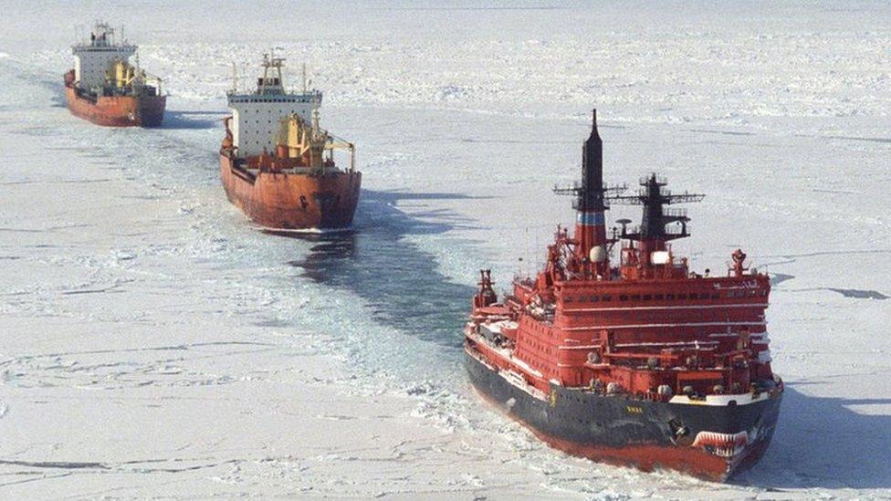 Ice breaker and tanker