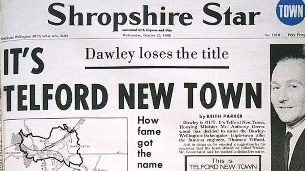 Shropshire Star Front Page 1968