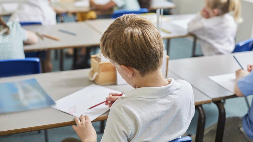 Child in classroom