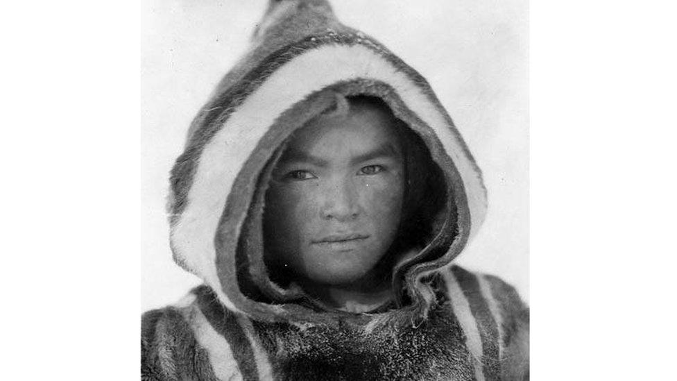 Unidentified child in Cape Dorset (Kinngait), Nunavut, 1929