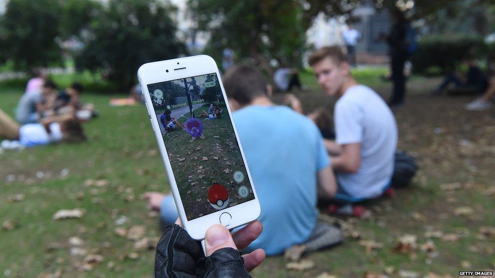 A demonstration of Pokemon Go