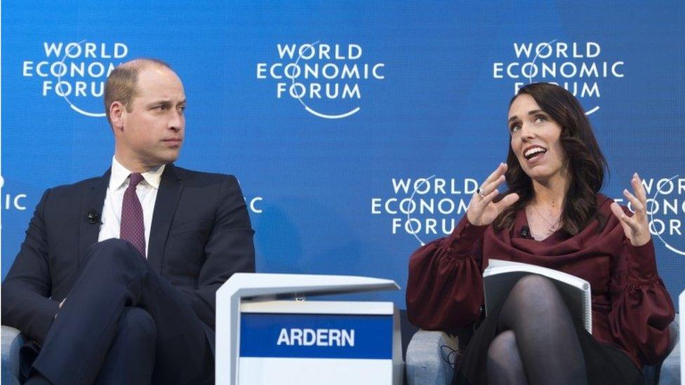 Prince William and Jacinda Ardern