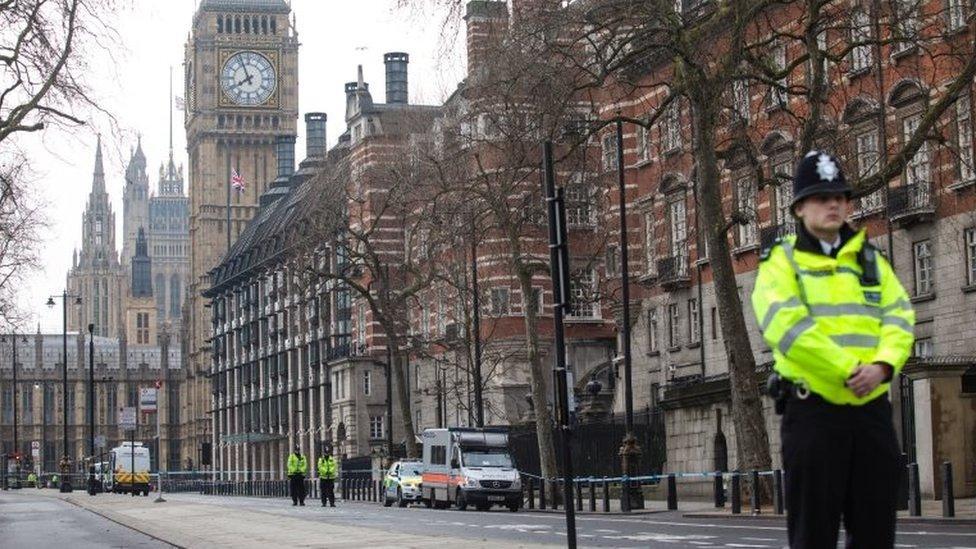 Police officers on Victoria Embankment