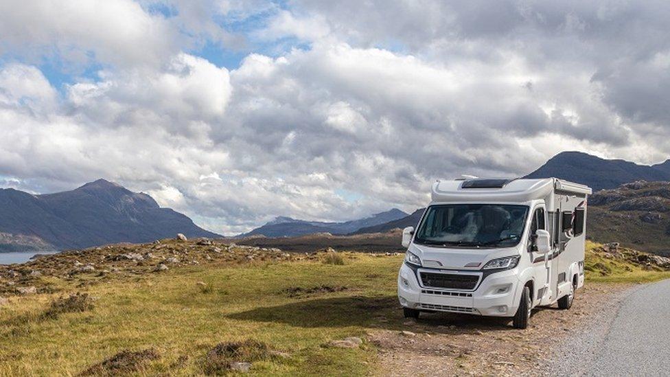 Campervan in Highlands