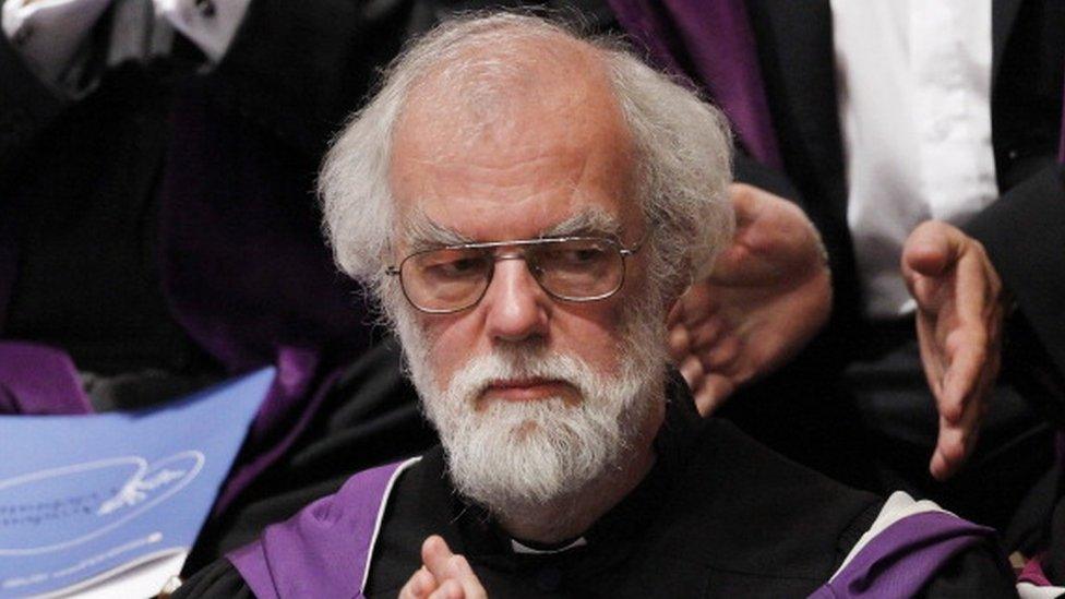 Former Archbishop of Canterbury Dr Rowan Williams