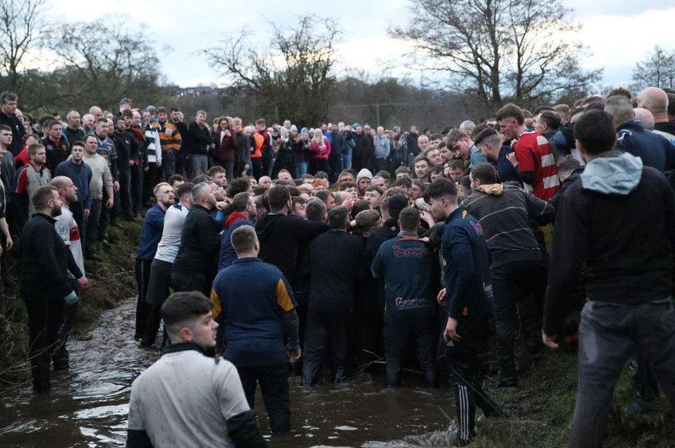 Royal Shrovetide Football in Ashbourne 2023