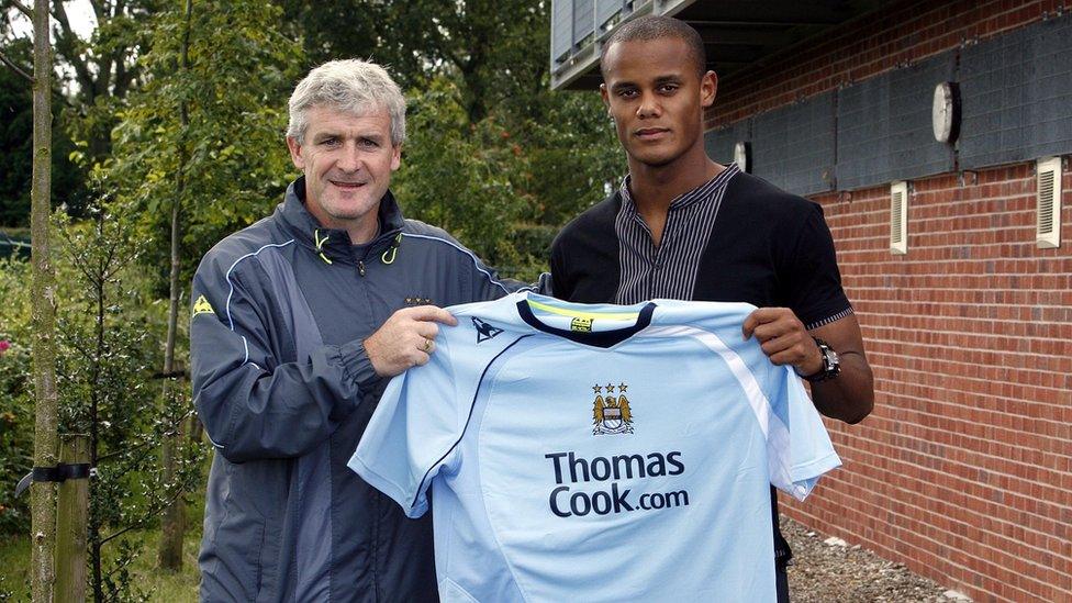 Kompany signed for City in 2008.