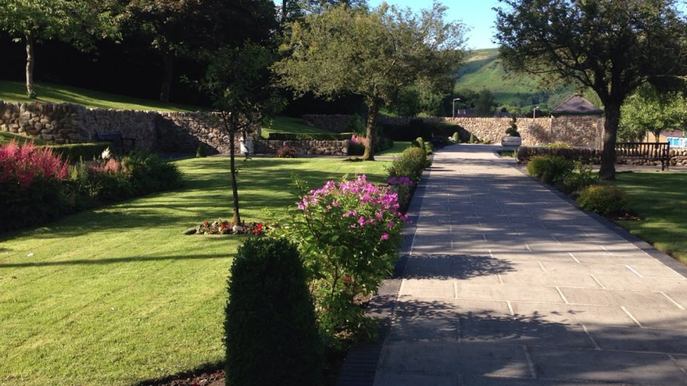 Aberfan Memorial Garden is on the former site of the school