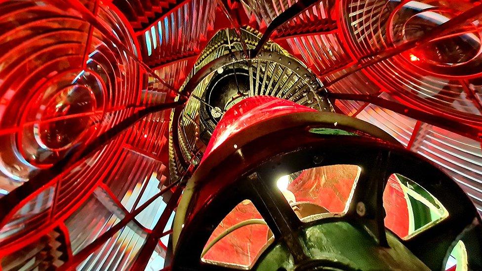 Inside the Souter lighthouse