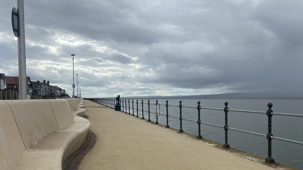 West Kirby sea wall