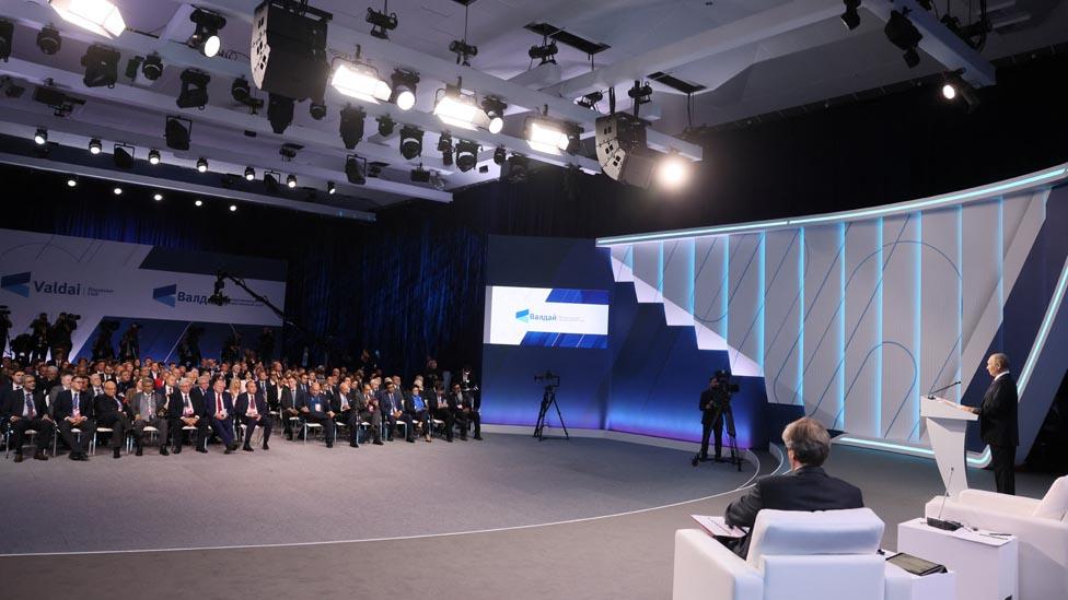 Vladimir Putin at the Valdai Discussion Club