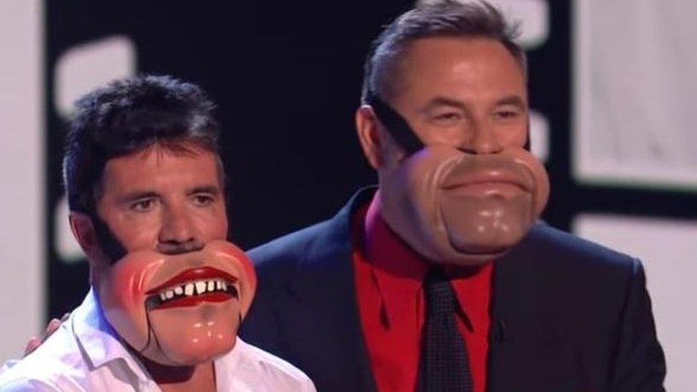 Simon Cowell and David Walliams