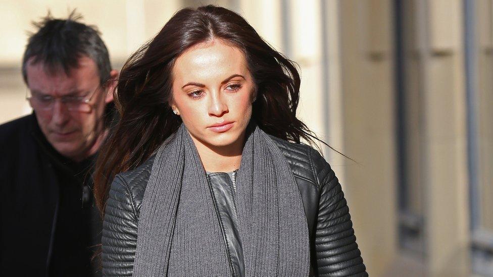 Stacey Flounders the girlfriend of former Sunderland player Adam Johnson 16/02/16