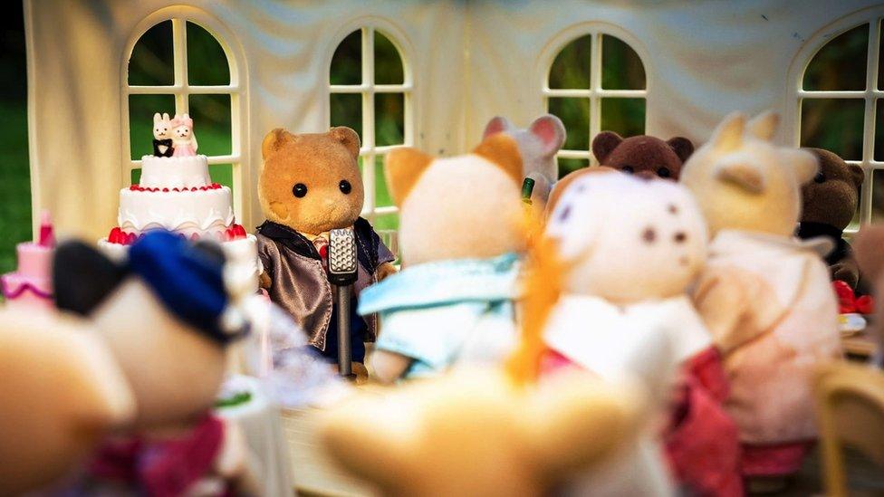 Uncle Bob giving a speech at the wedding