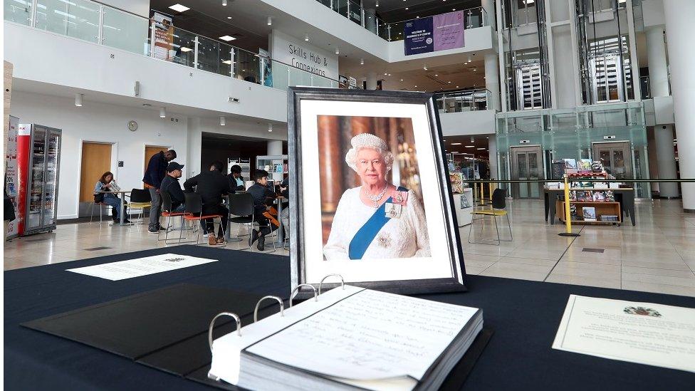 Book of condolence at Newcastle City Library