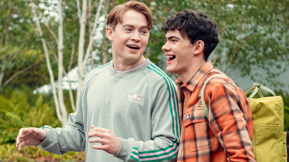 Kit Connor and Joe Locke in Heartstopper