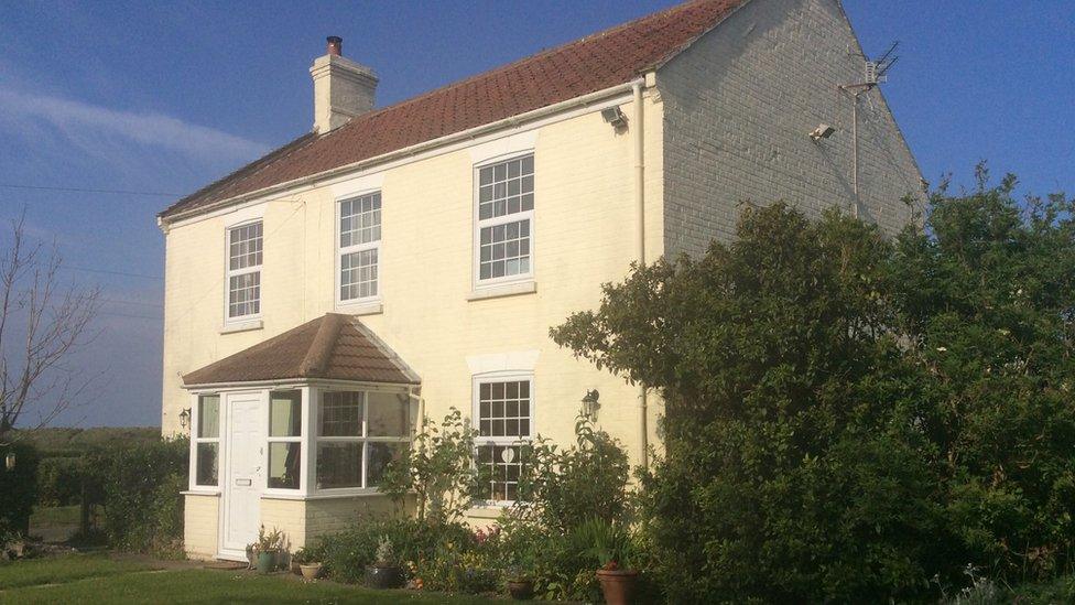 Clare Badham and family's home in Norfolk