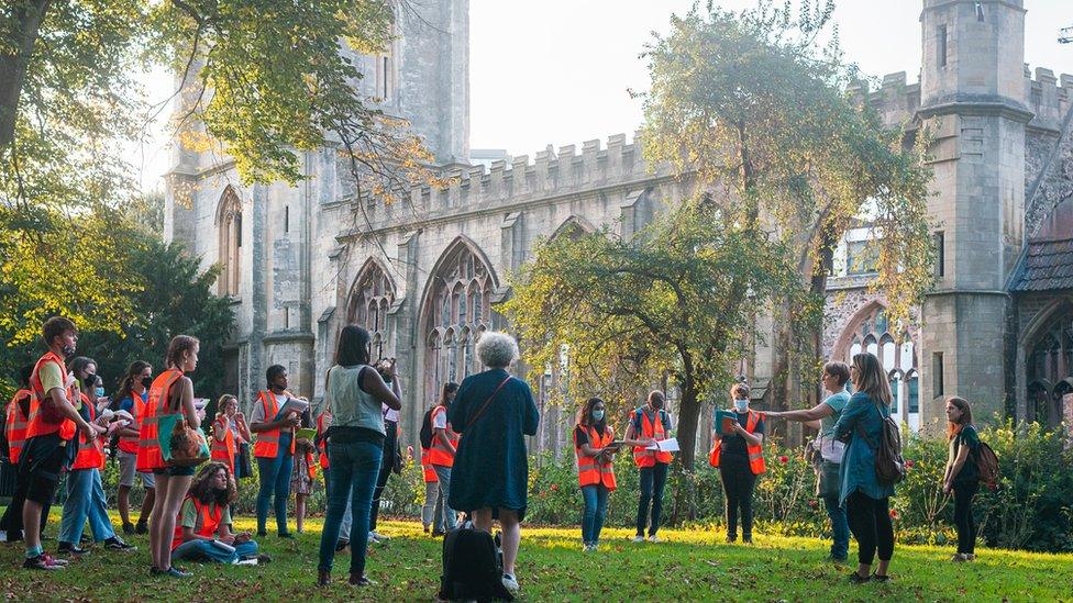 Young people at Temple Church in Bristol