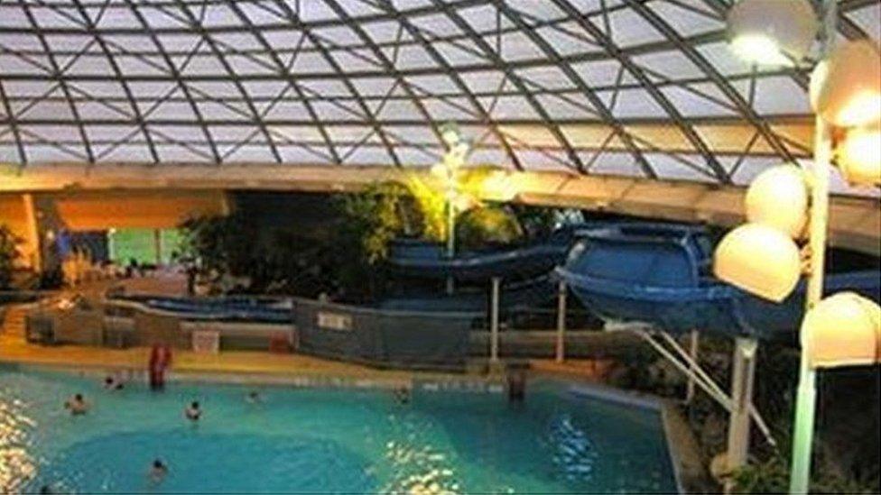 Swimming pool at the Oasis leisure centre