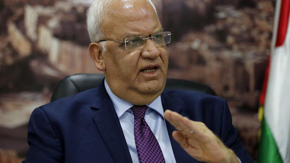 Senior Palestinian official Saeb Erekat (1 September 2018)