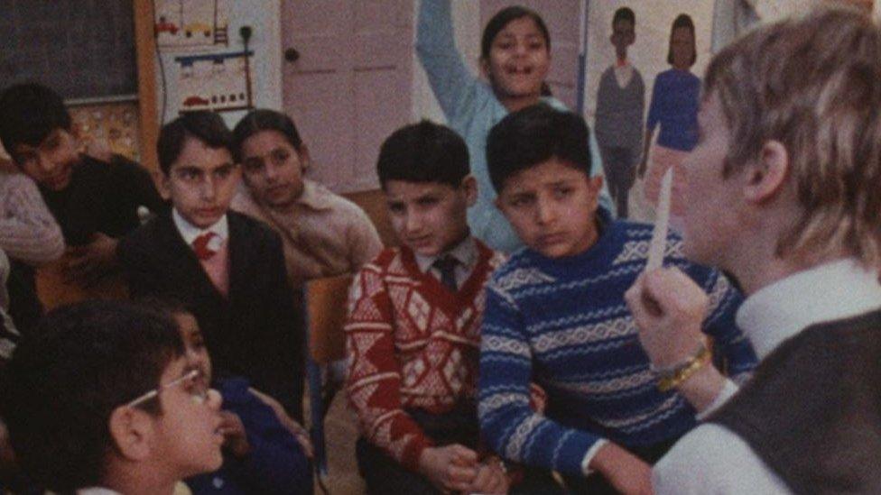 Children learning in school 1960s