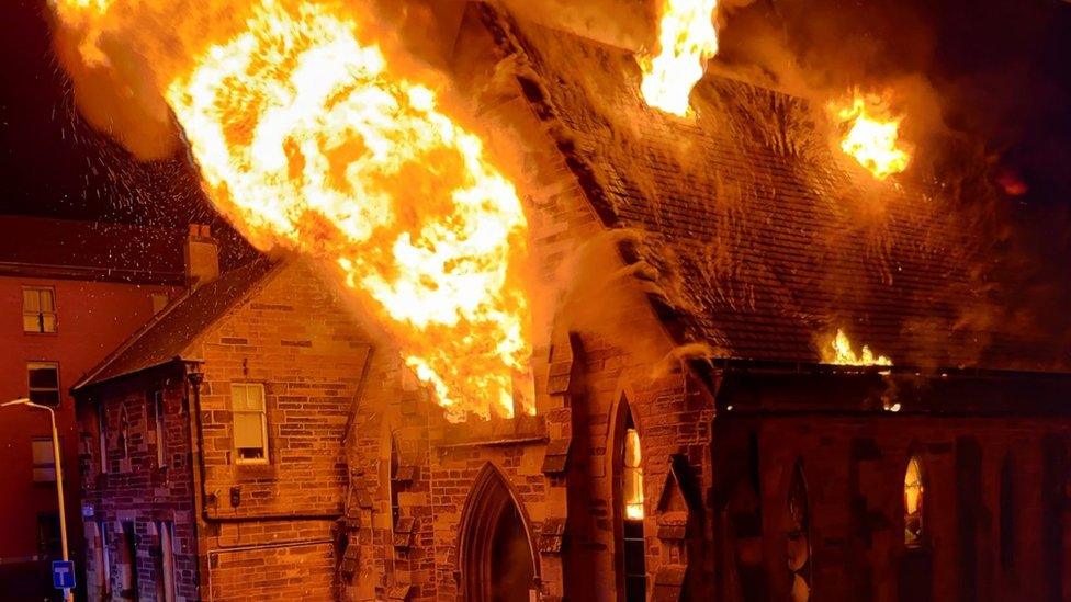 church fire