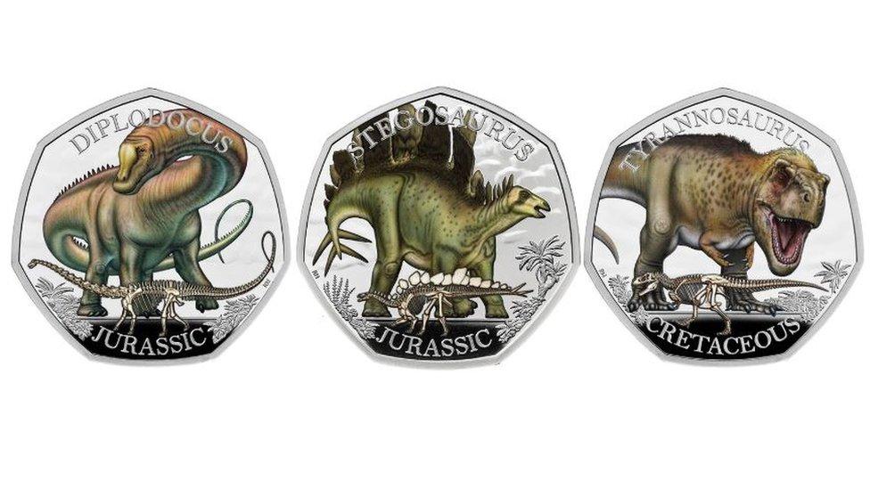 Dinosaur coins