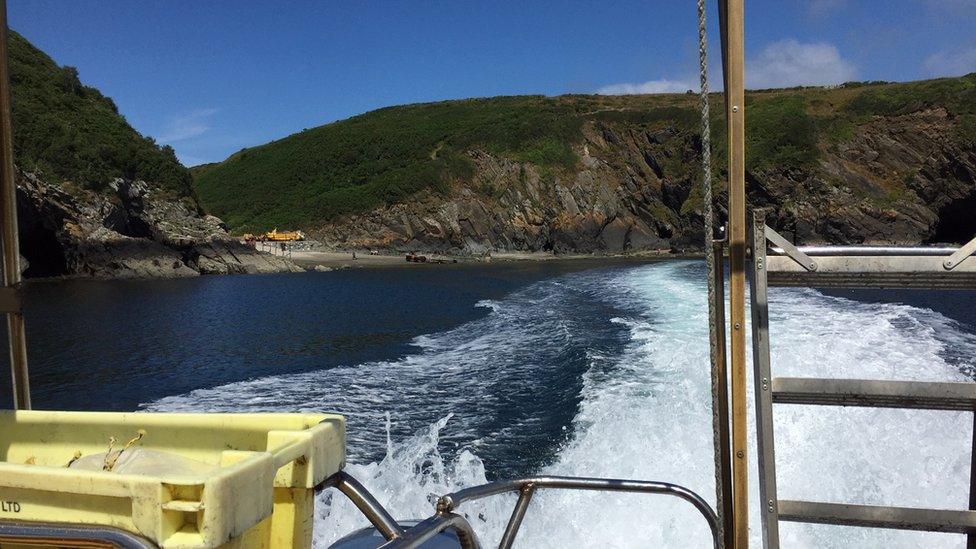 Boat to Bardsey Island