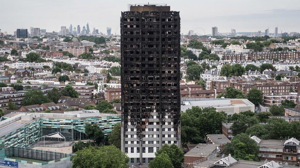 Grenfell Tower high rise in west London