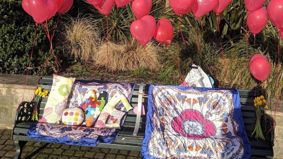 Decorated Bournemouth bench