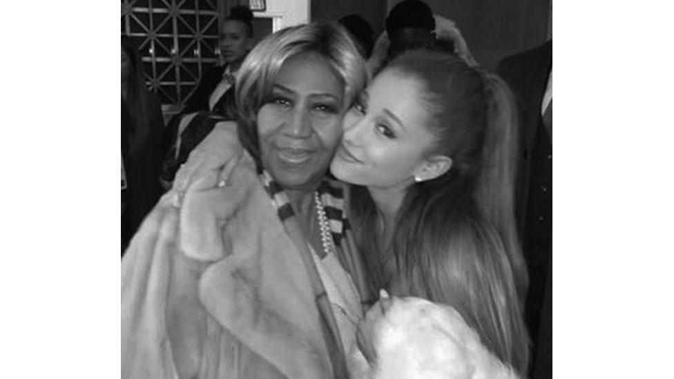 Ariana Grande and Aretha Franklin
