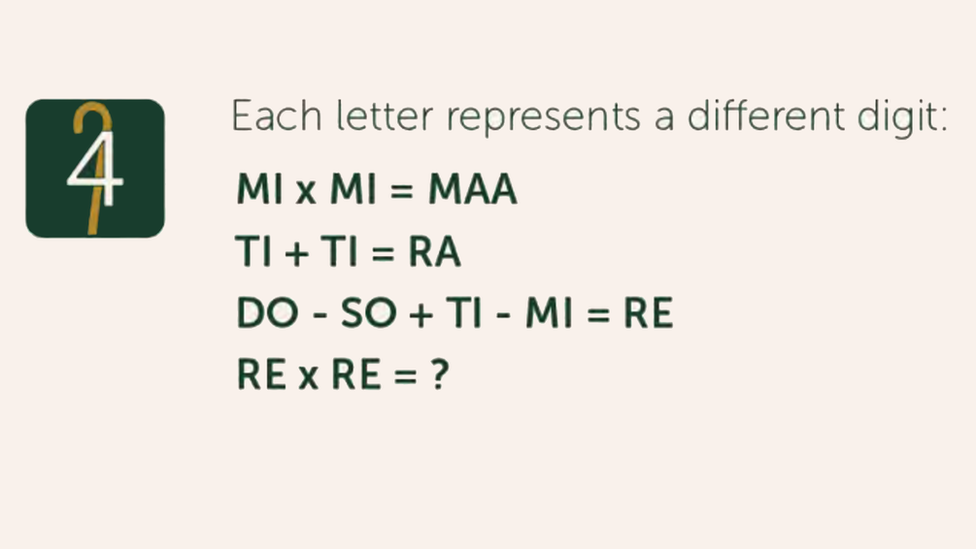 Each letter represents a different digit