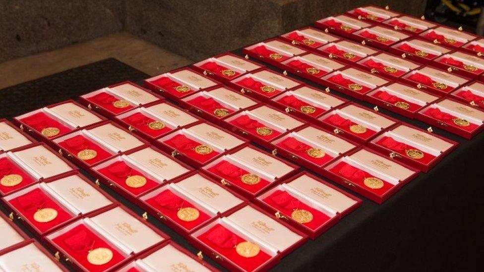 Medals were presented at St George's Hall in Liverpool