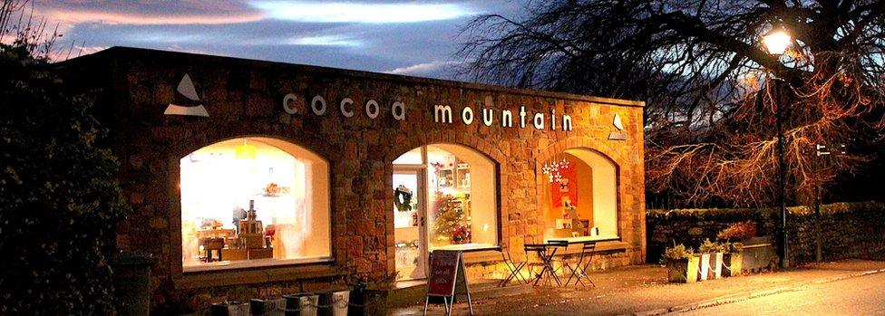 Cocoa Mountain's shop in Dornoch