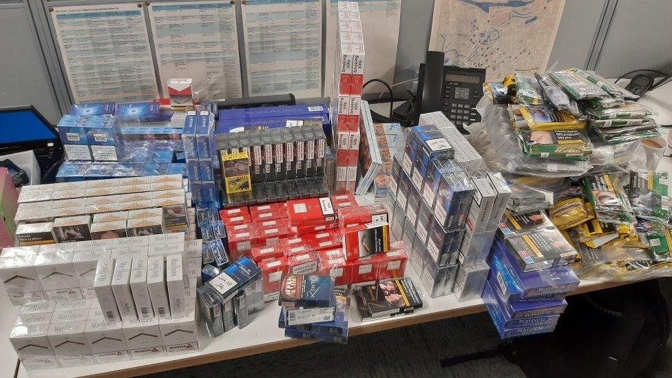 Police seized tobacco and vapes