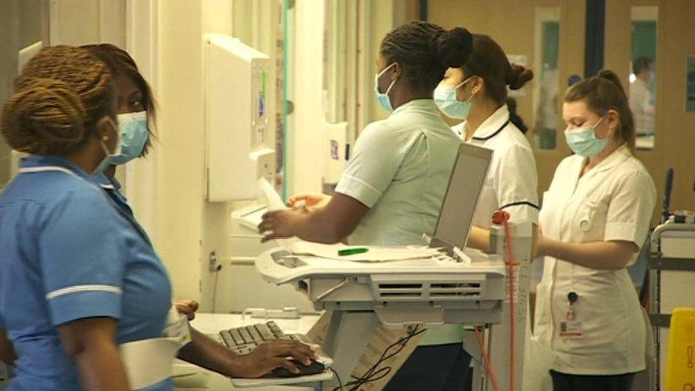 Medical staff at Basingstoke and North Hampshire Hospital