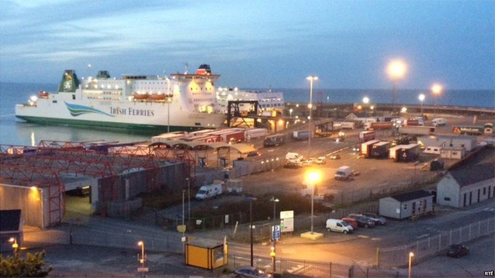 Ferry scene Rosslare