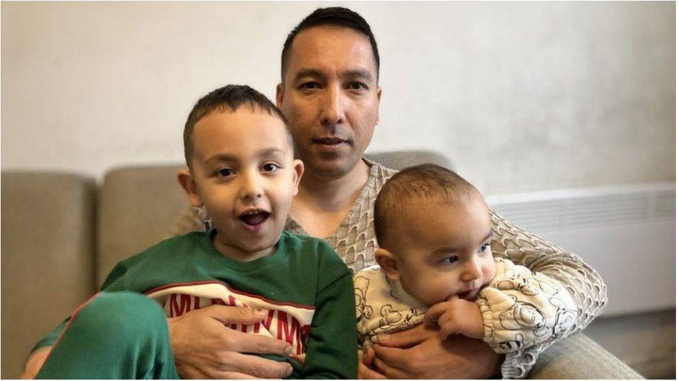 Sayed Sadat says he fears for his children's health due to mould in their home