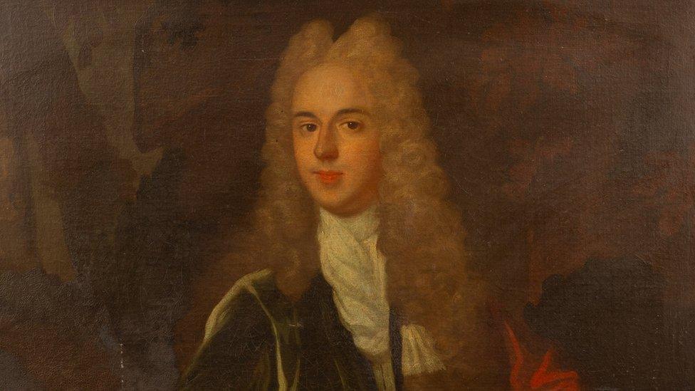 A centuries-old oil painting of Sir William Estcourt.