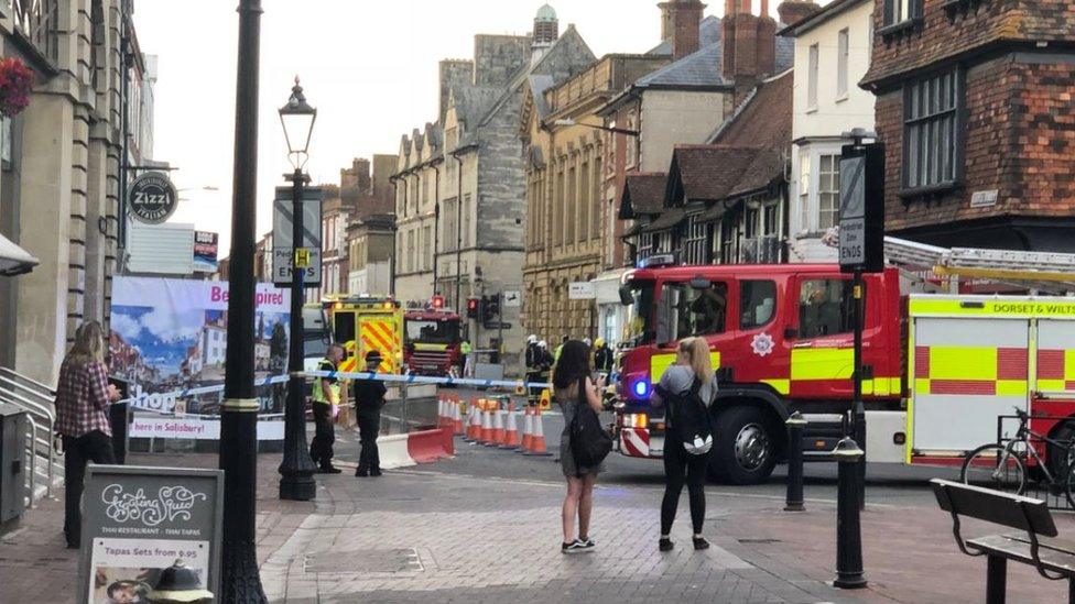 Scene of incident in Salisbury