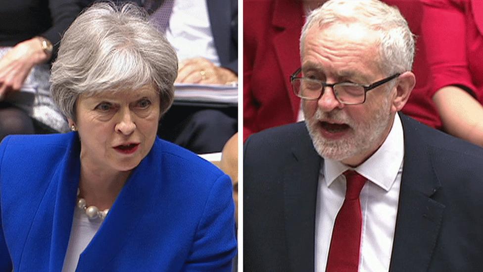 Theresa May and Jeremy Corbyn